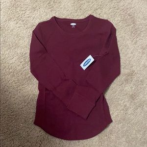Old Navy Waffle Crew Neck Thermal